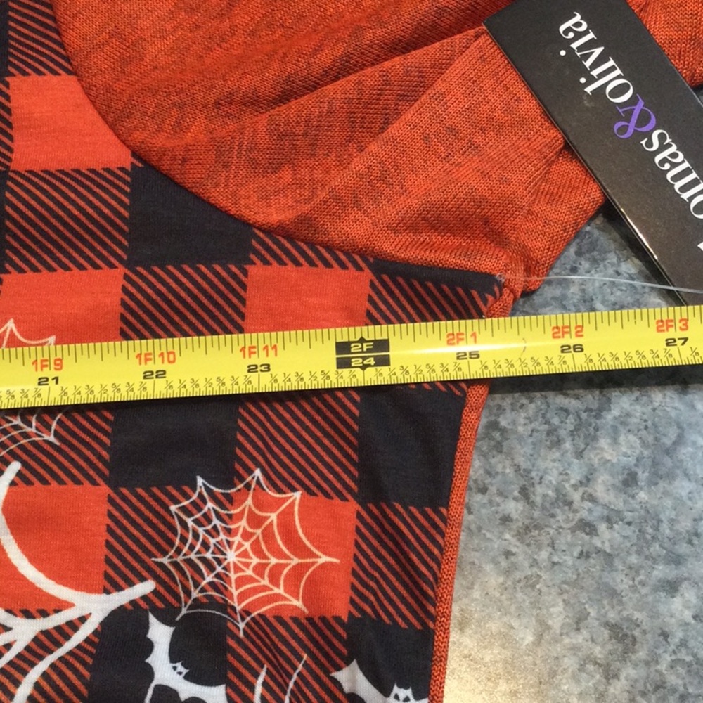 🎃👻Halloween women’s top size 2X. By Thomas and Olivia. Orange pumpkin - Picture 4 of 8